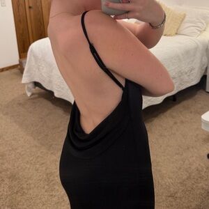 Lucy in the Sky Black Backless Dress